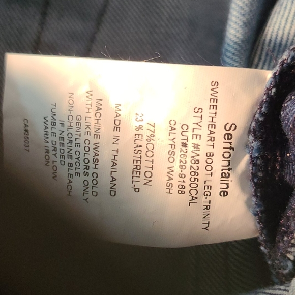 SERFONTAINE JEANS 26 boot low Stretch Designer j - Picture 8 of 8